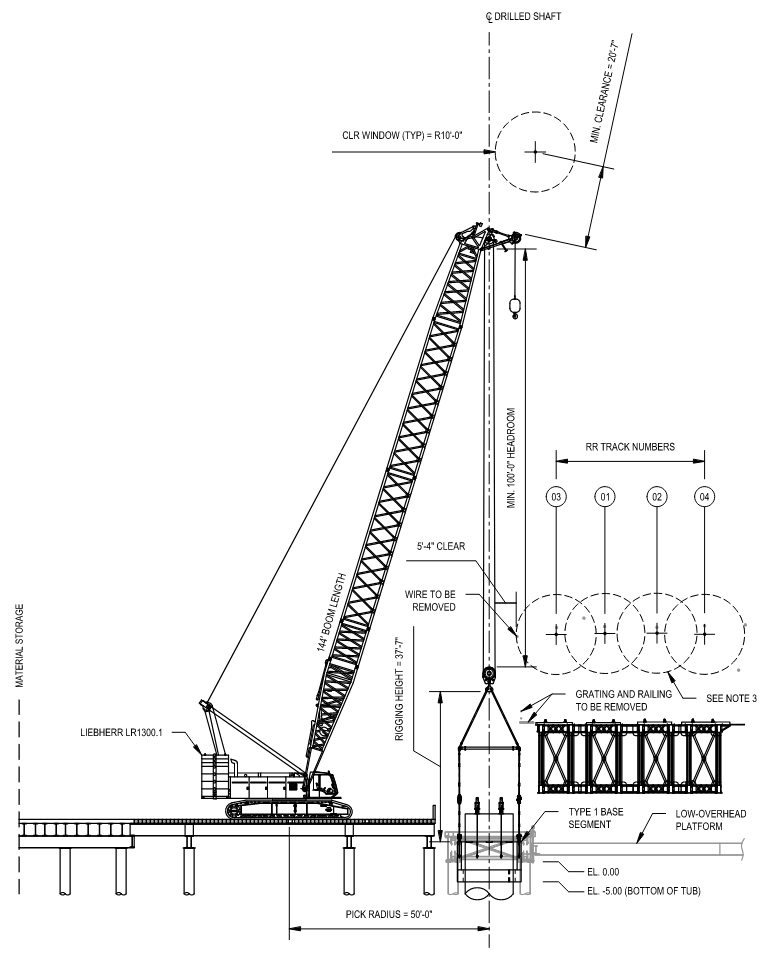 Profile view from the Field Shop Drawings
